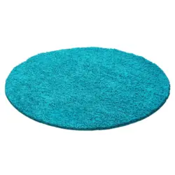 Hochflorteppich 120 cm Life 1500 T&uuml;rkis