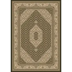 Webteppich 200/290 cm Ferrara Creme, Schwarz, Goldfarben