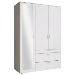 Dreht&uuml;renschrank in Wei&szlig;