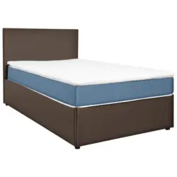 Boxbett 160/200 cm in Grau, Hellblau