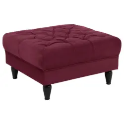 Hocker in Textil Rot