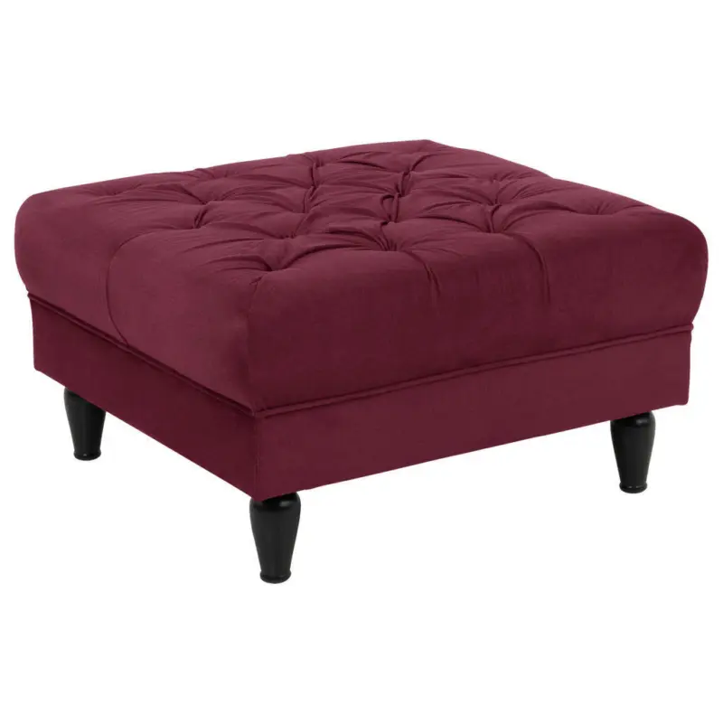 Hocker in Textil Rot