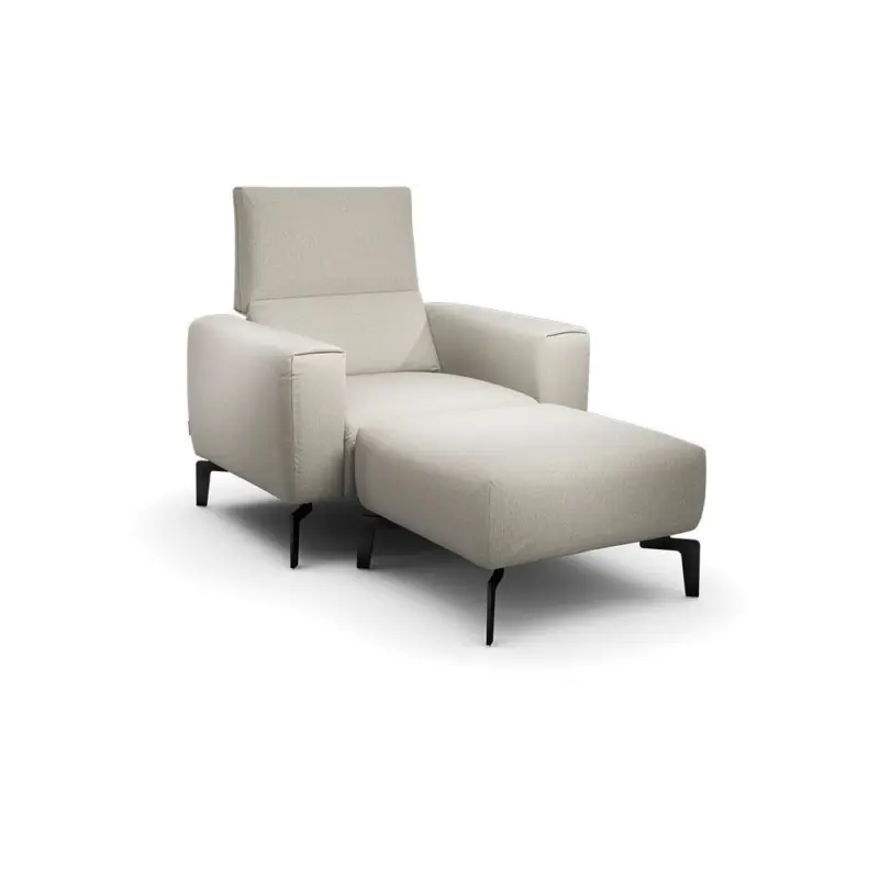 Sesselset in Chenille Naturfarben