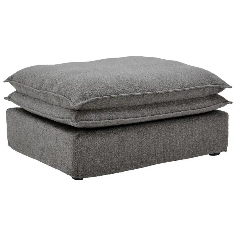 Hocker in Textil Grau
