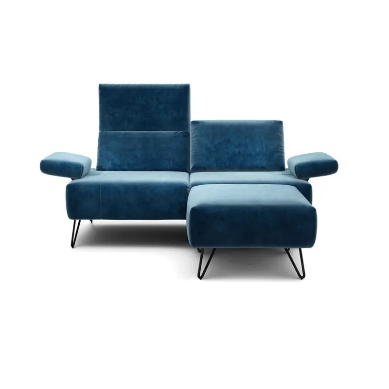 2-Sitzer-Sofa Cosy in Samt Blau