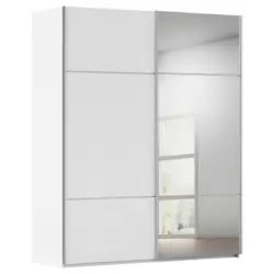 Schwebet&uuml;renschrank in Wei&szlig;