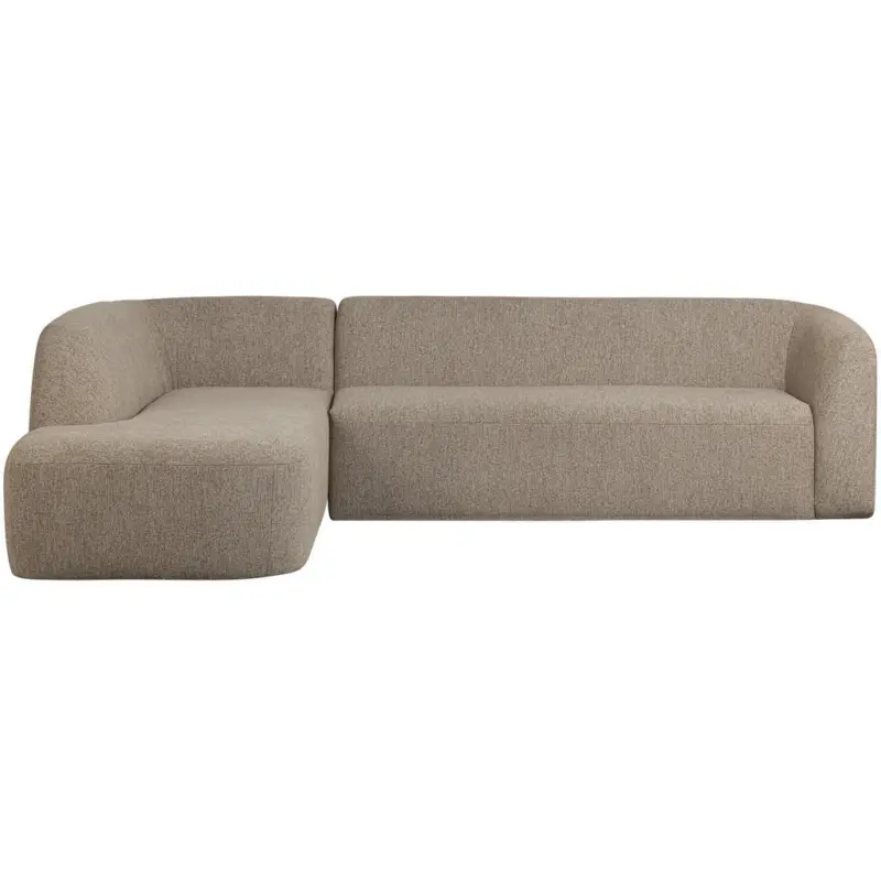 Ecksofa Sloping in Chenille Naturfarben 225/274 cm