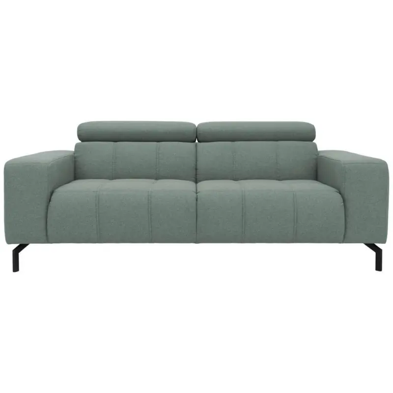 2-Sitzer-Sofa in Webstoff Hellblau
