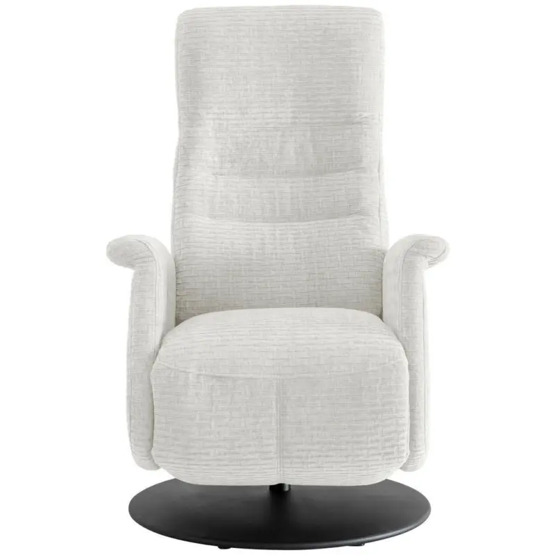Relaxsessel in Textil Wei&szlig;