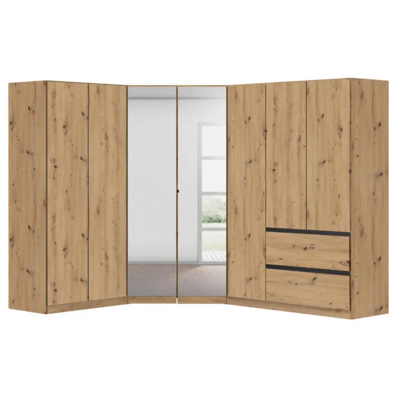 Eckkleiderschrank 208/197/253 cm