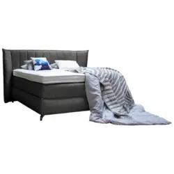 Boxspringbett 160/200 cm in Taupe