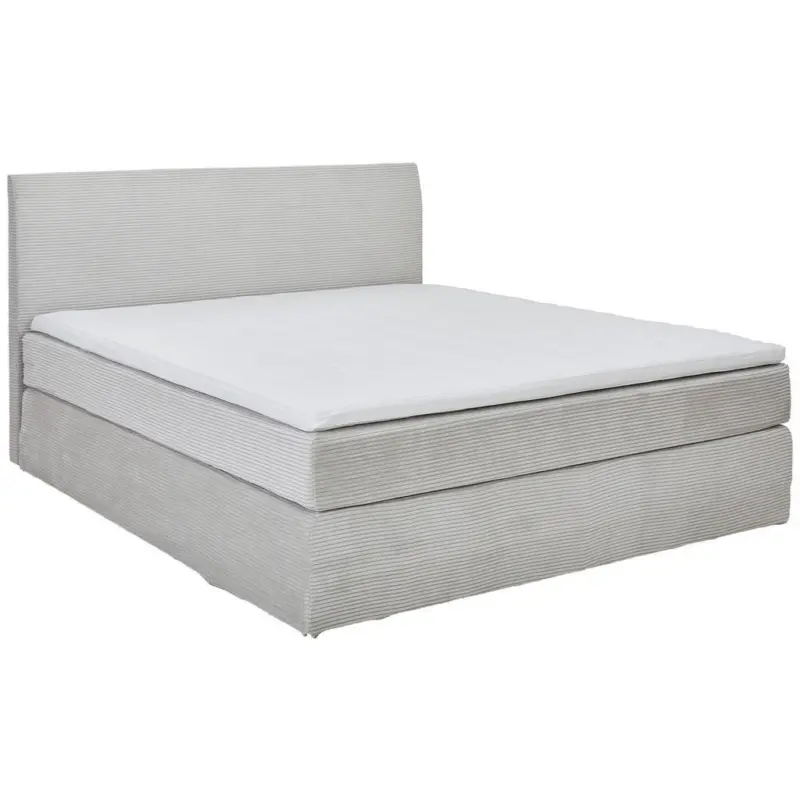 Boxspringbett 180/200 cm in Hellgrau