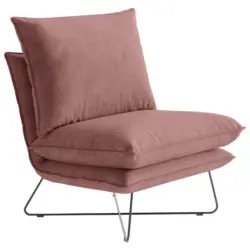 Sessel in Velours Beere