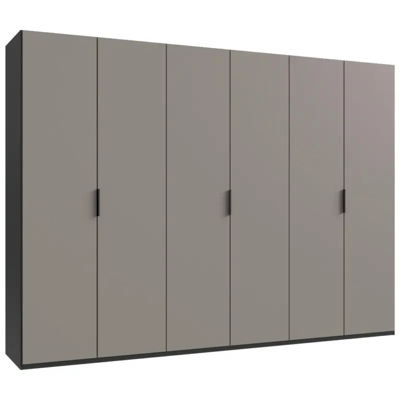 Faltt&uuml;renschrank in Graphitfarben, Grau, Sahara