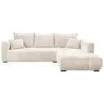 XXXLutz Lauterach - Ihr M&ouml;belhaus bei Bregenz Ecksofa in Cord Creme 322/208 cm