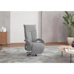 Sessel in Flachgewebe Grau