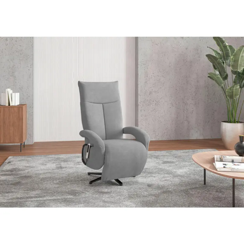 Sessel in Flachgewebe Grau