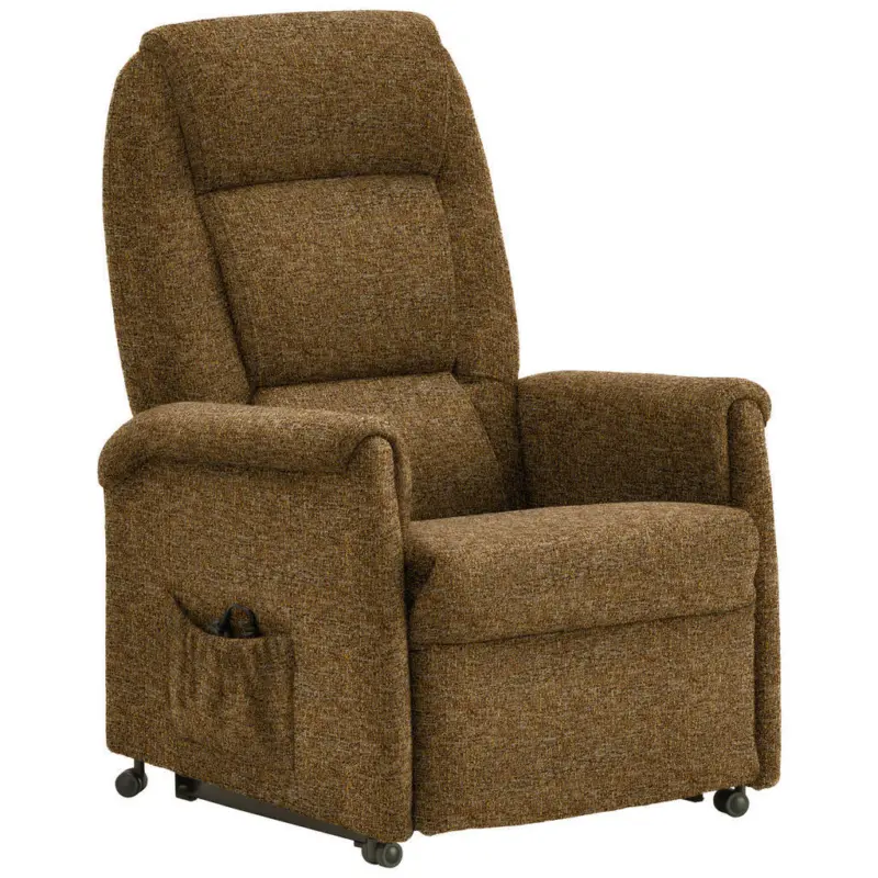 Fernsehsessel in Flachgewebe Karamell