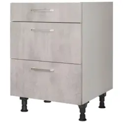 Kochfeldumbauschrank 60/87/56 cm in Hellgrau