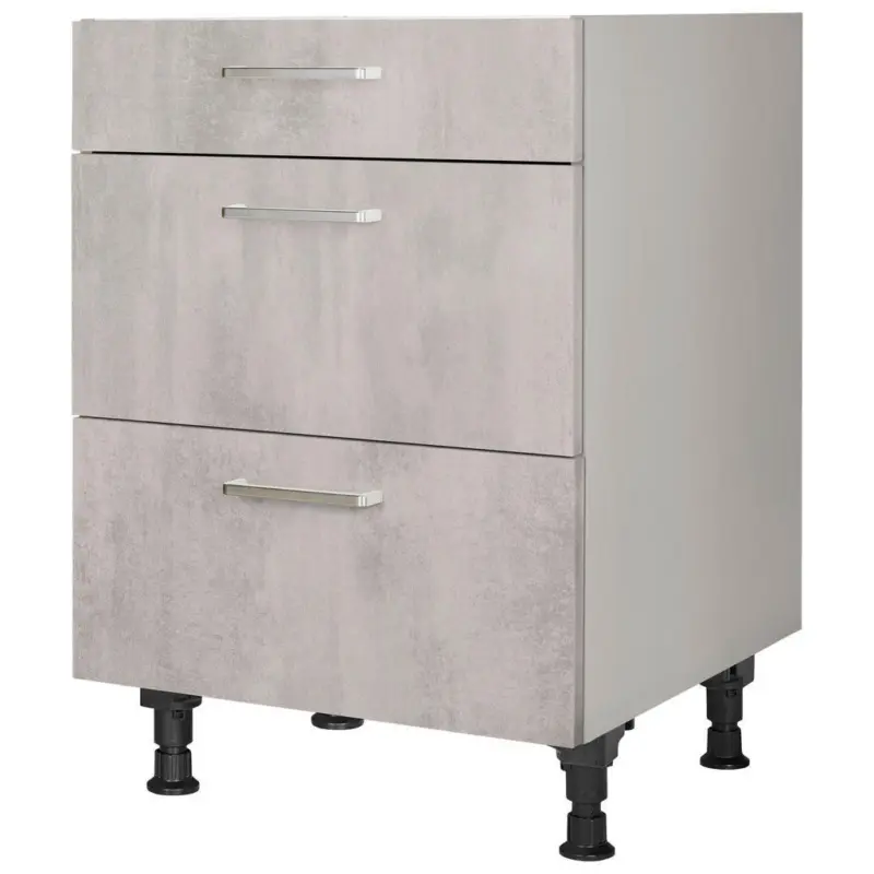 Kochfeldumbauschrank 60/87/56 cm in Hellgrau