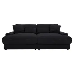 Bigsofa in Cord Schwarz