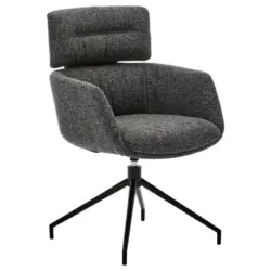 Armlehnstuhl Lederauswahl, Stoffauswahl, Sitzfl&auml;che 360&deg; drehbar Webstoff