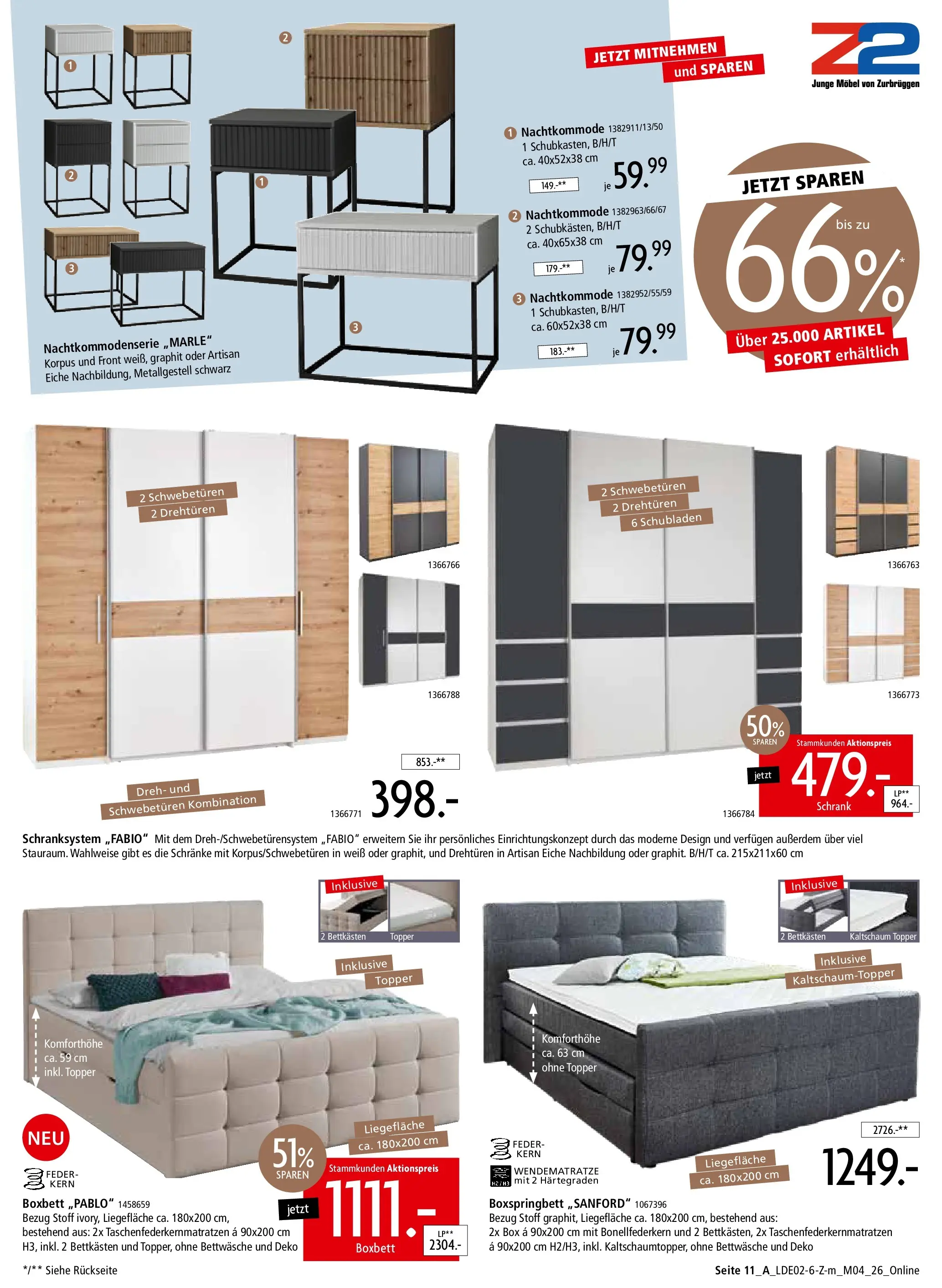 Zurbrüggen Unschlagbar günstig (ab 22.02.2026) zum Blättern | Seite: 17 | Produkte: Topper, Schrank, Box, Bettwäsche