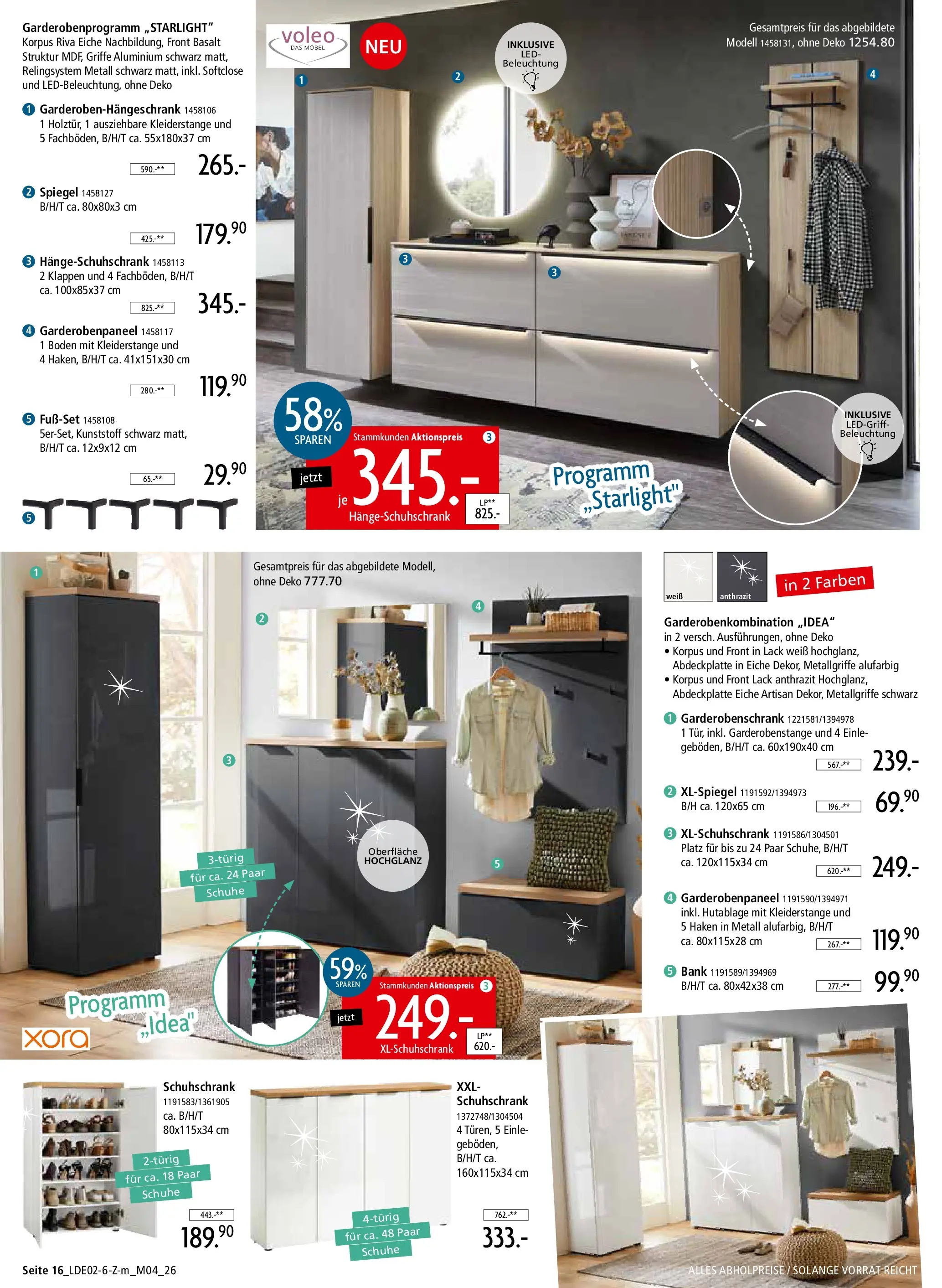 Zurbrüggen Unschlagbar günstig (ab 22.02.2026) zum Blättern | Seite: 22 | Produkte: Spiegel, Garderobenschrank