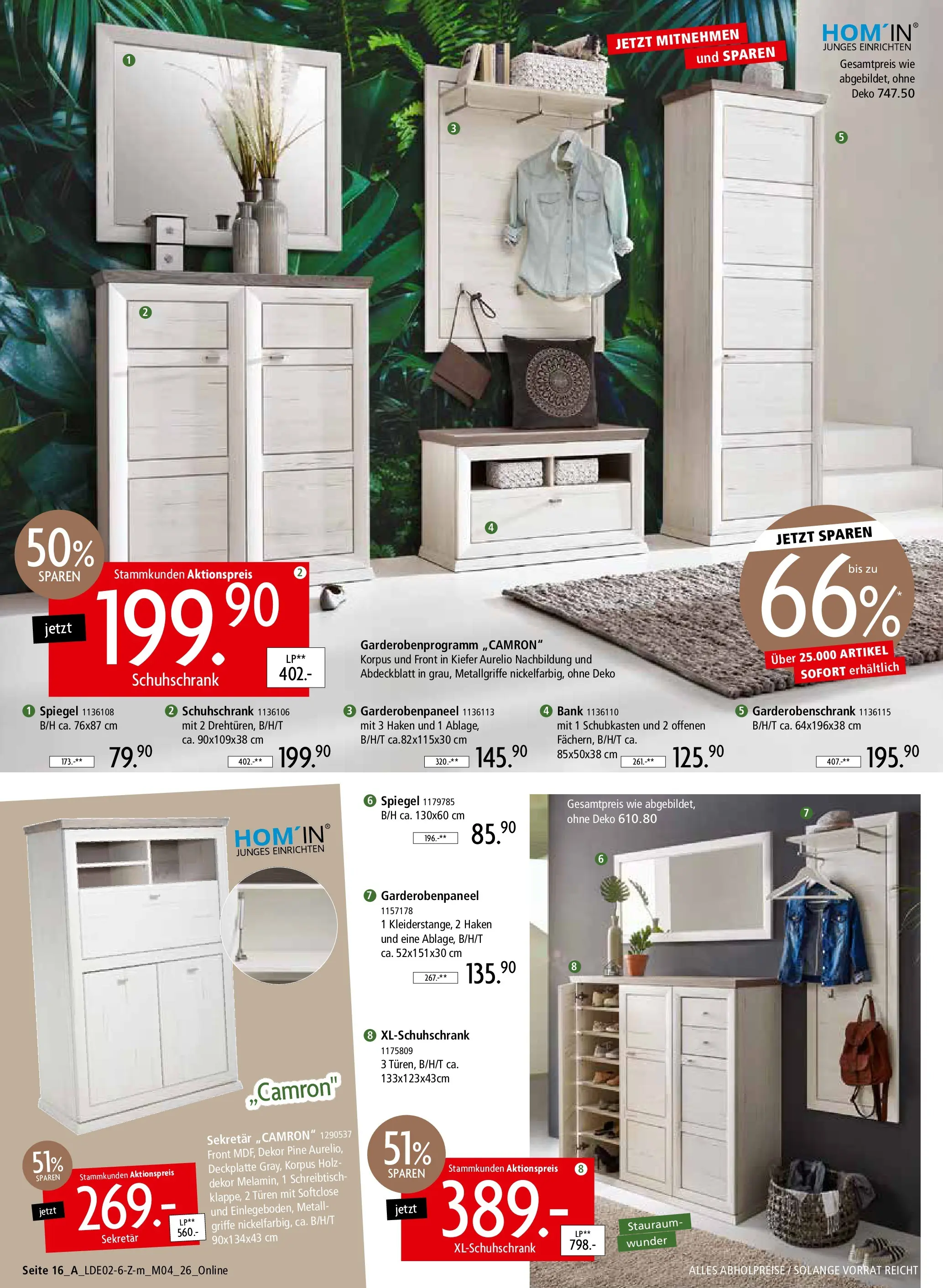 Zurbrüggen Unschlagbar günstig (ab 22.02.2026) zum Blättern | Seite: 24 | Produkte: Spiegel, Garderobenschrank