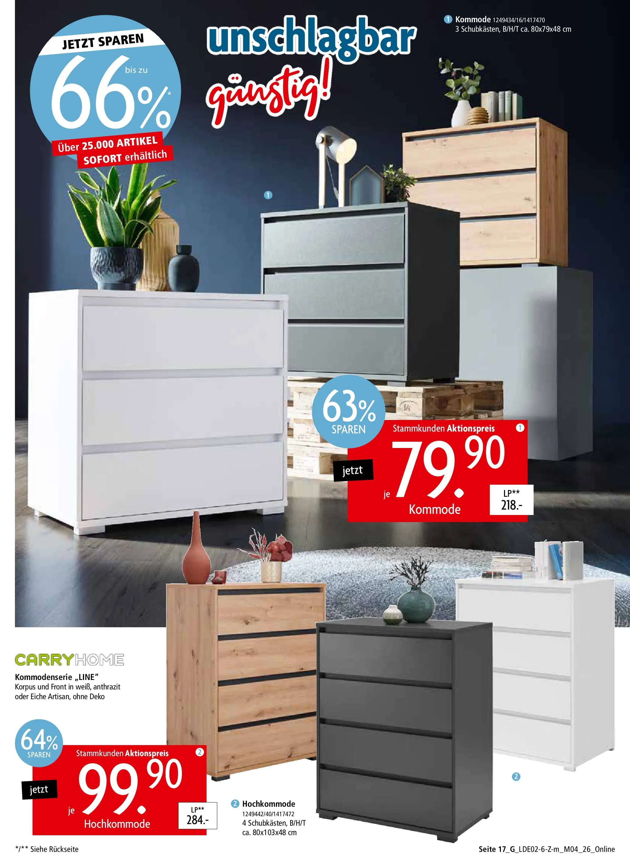 Zurbrüggen Unschlagbar günstig (ab 22.02.2026) zum Blättern | Seite: 37 | Produkte: Kommode