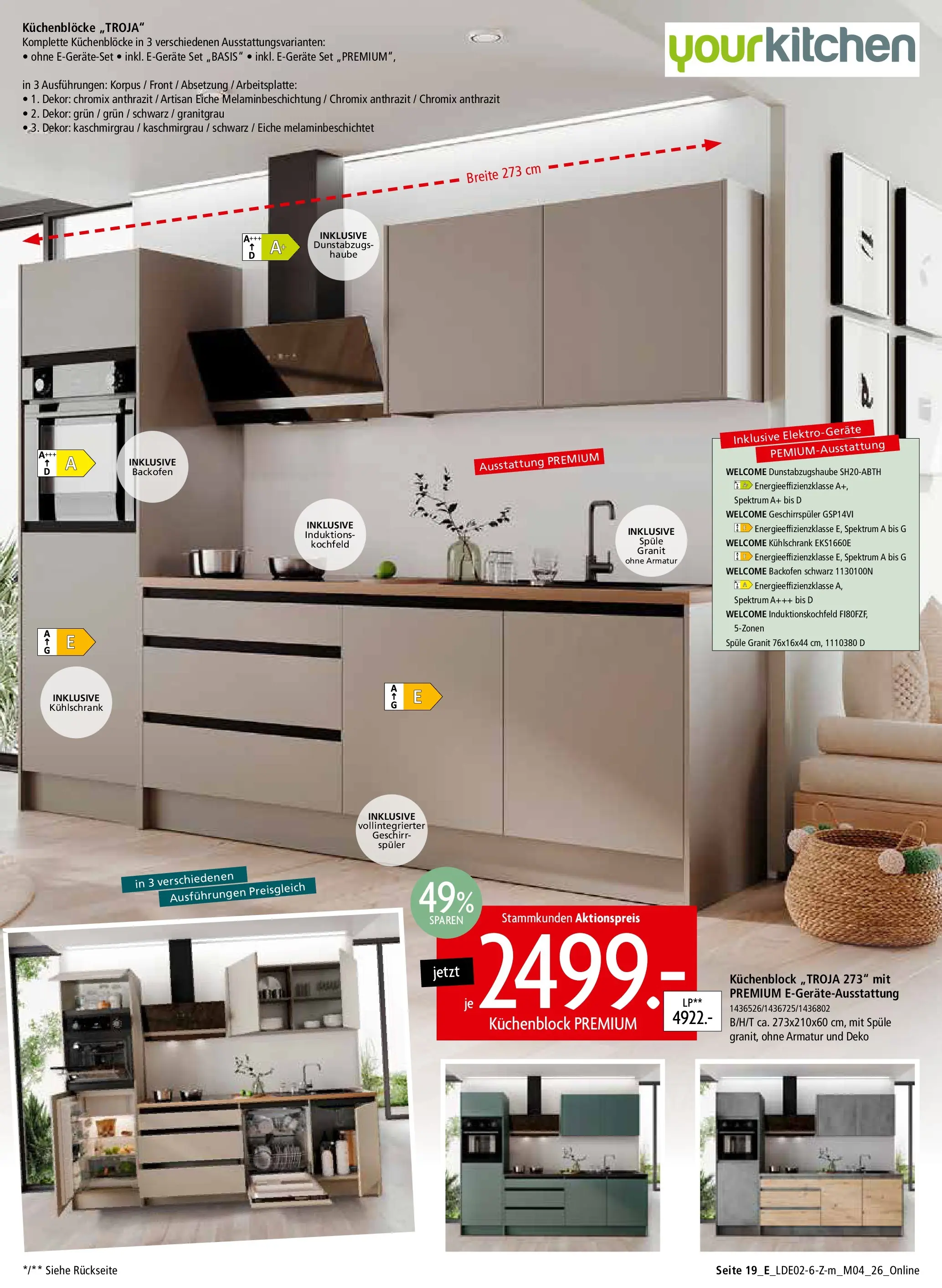 Zurbrüggen Unschlagbar günstig (ab 22.02.2026) zum Blättern | Seite: 47 | Produkte: Geschirrspüler, Küchenblock, Kühlschrank, Armatur