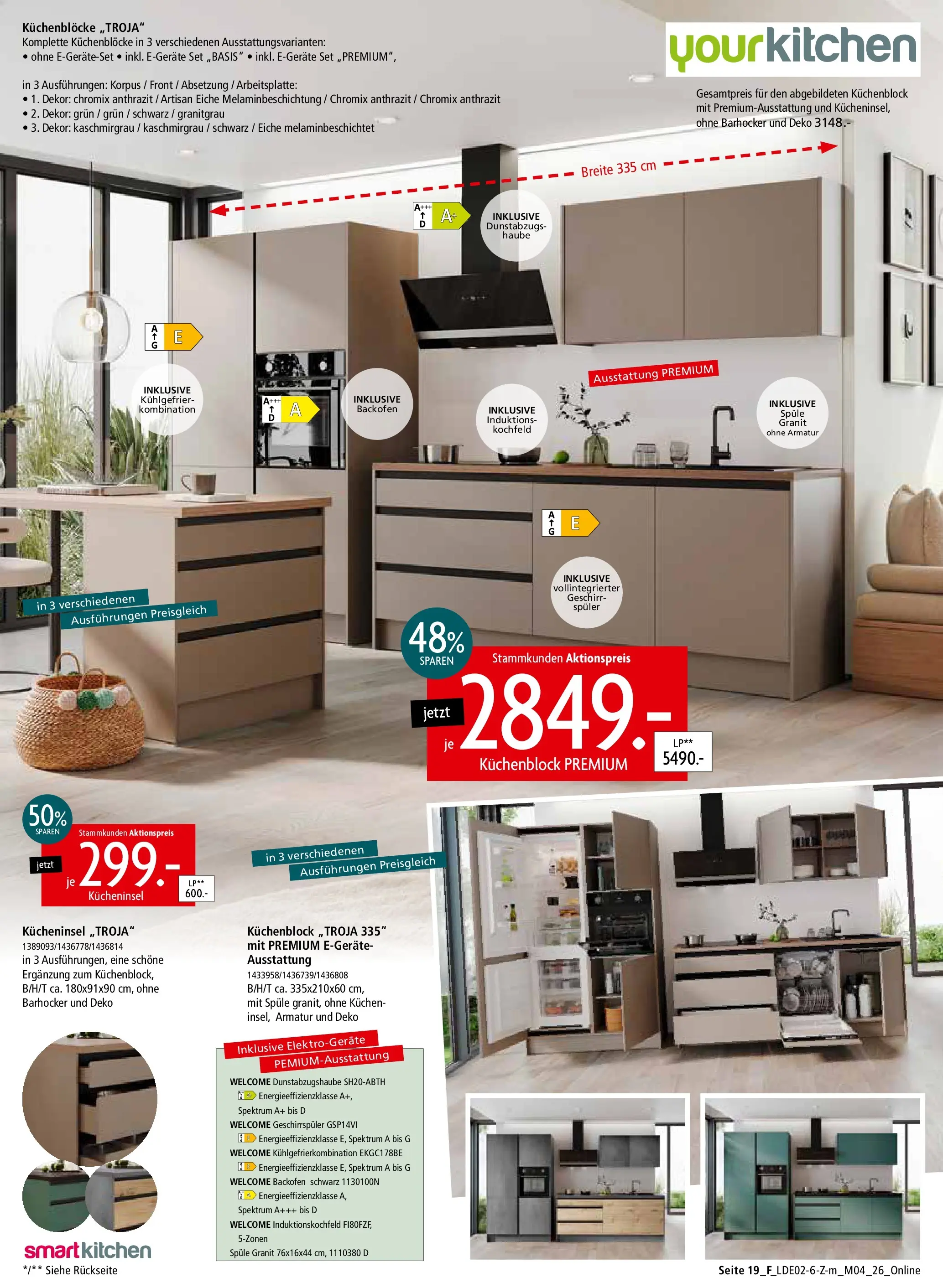 Zurbrüggen Unschlagbar günstig (ab 22.02.2026) zum Blättern | Seite: 49 | Produkte: Geschirrspüler, Küchenblock, Kochfeld, Kühlgefrierkombination