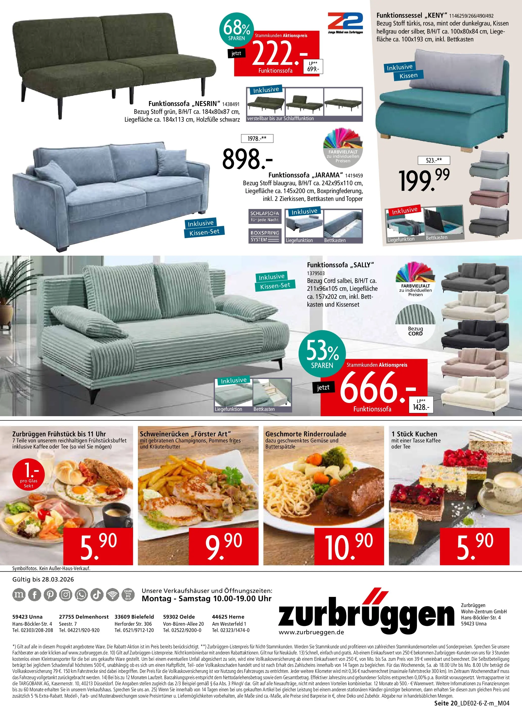 Zurbrüggen Unschlagbar günstig (ab 22.02.2026) zum Blättern | Seite: 50 | Produkte: Topper, Pommes, Kräuterbutter, Schweinerucken