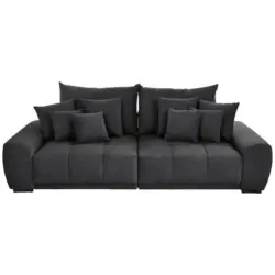 Bigsofa in Samt Grau