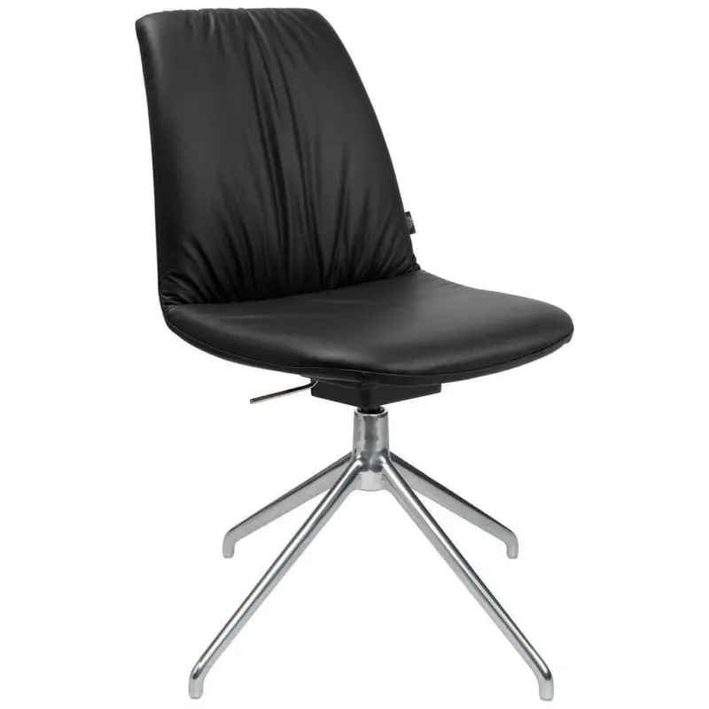 Stuhl Beinauswahl, Lederauswahl, Sitzfl&auml;che 360&deg; drehbar Echtleder