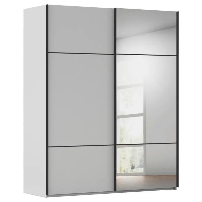 Schwebet&uuml;renschrank in Grau