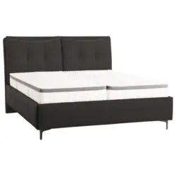 Polsterbett Matratze, Lattenrost, Topper Anthrazit 180/200 cm