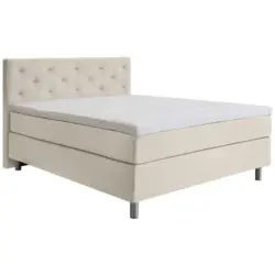 Boxspringbett 160/200 cm in Beige