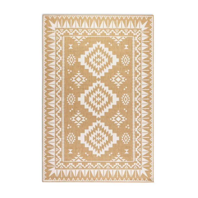 Outdoorteppich 200/290 cm Gemini Wei&szlig;, Honig