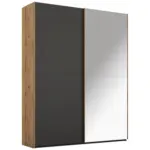 XXXLutz Lauterach - Ihr M&ouml;belhaus bei Bregenz Schwebet&uuml;renschrank in Graphitfarben, Eichefarben