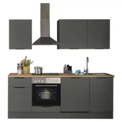 K&uuml;chenleerblock in Graphitfarben