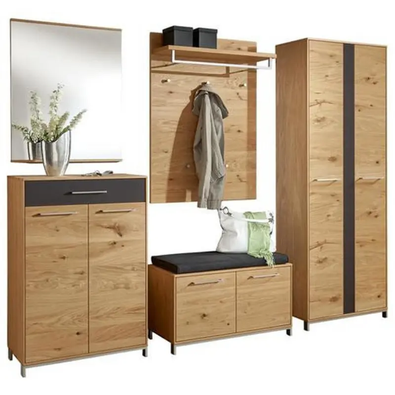 Garderobe 6-teilig in 250/195/40 cm