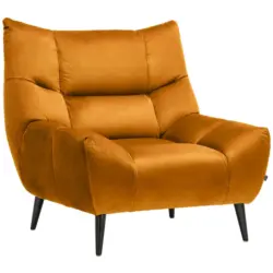 Sessel in Mikrofaser Currygelb