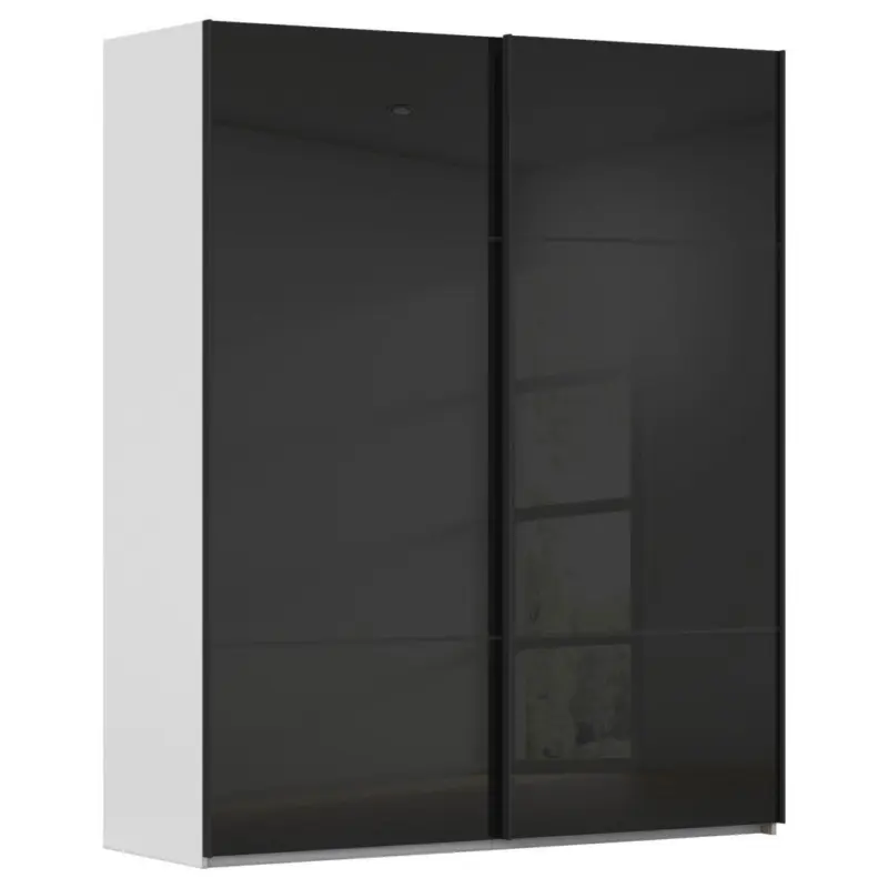 Schwebet&uuml;renschrank in Grau, Schwarz