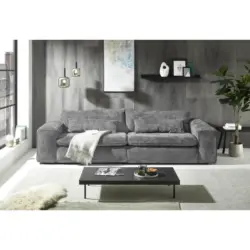 Bigsofa Venice in Webstoff Grau