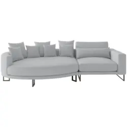 Bigsofa Natalia in Webstoff Grau