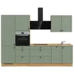 XXXLutz Lauterach - Ihr M&ouml;belhaus bei Bregenz K&uuml;chenleerblock 300 cm in Gr&uuml;n, Eichefarben