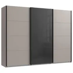 Schwebet&uuml;renschrank in Graphitfarben, Schwarz, Sahara