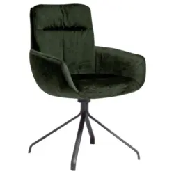 Armlehnstuhl Lederauswahl, Stoffauswahl, Sitzfl&auml;che 360&deg; drehbar, Gestellauswahl, automatische R&uuml;ckholfunktion Velours