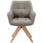 XXXLutz Lauterach - Ihr M&ouml;belhaus bei Bregenz Armlehnstuhl in Holz, Textil Eichefarben, Khaki